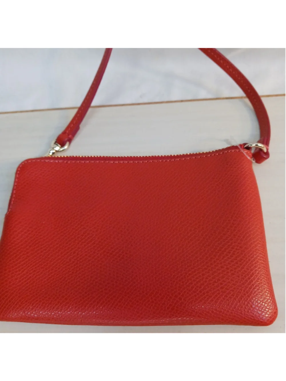 Coach wristlet wallet Orange Leather Pebble Grain Chic Classic Everyday